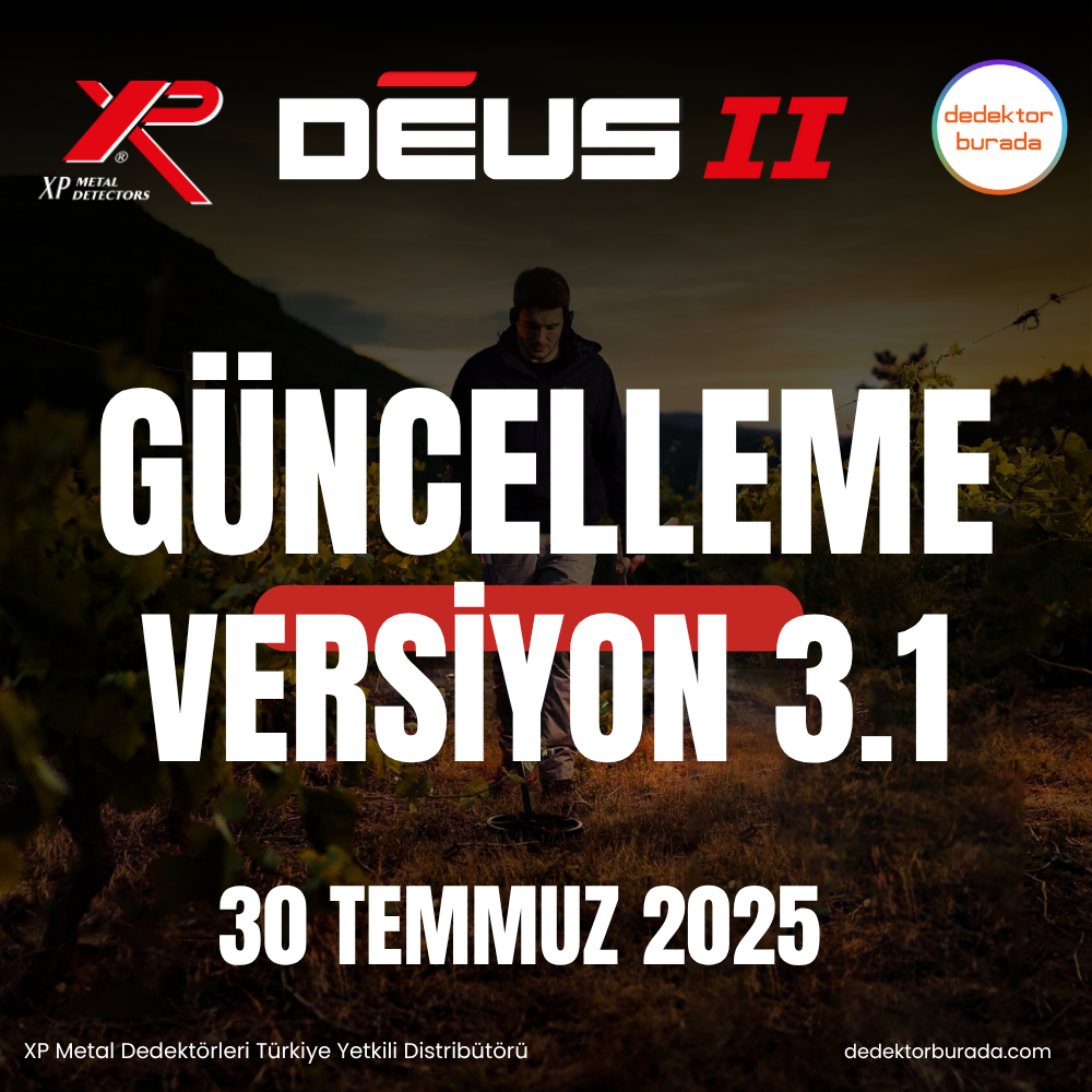 XP DEUS 2 Dedektör V3.1 Güncellemesi: Neler Değişti?