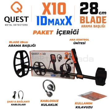 X10 IDmaxX Dedektör + Kulaklık (Avantajlı Paket)