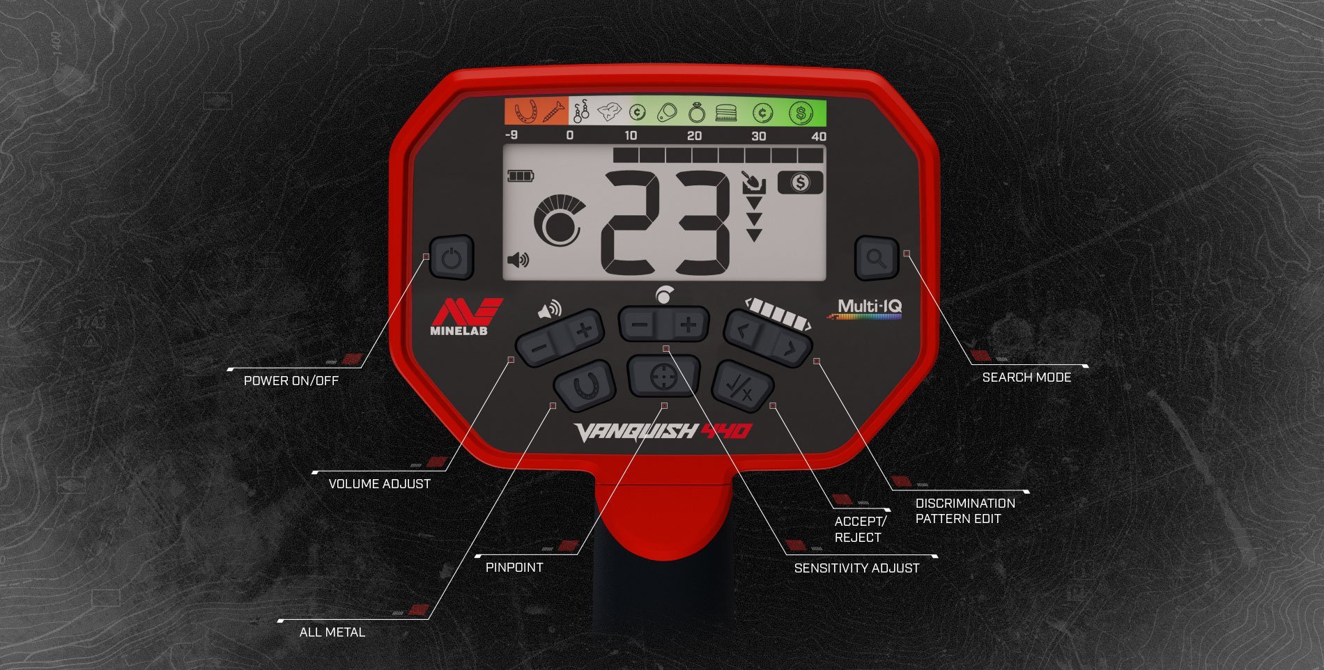 minelab vanquish 440 kontrol ünitesi