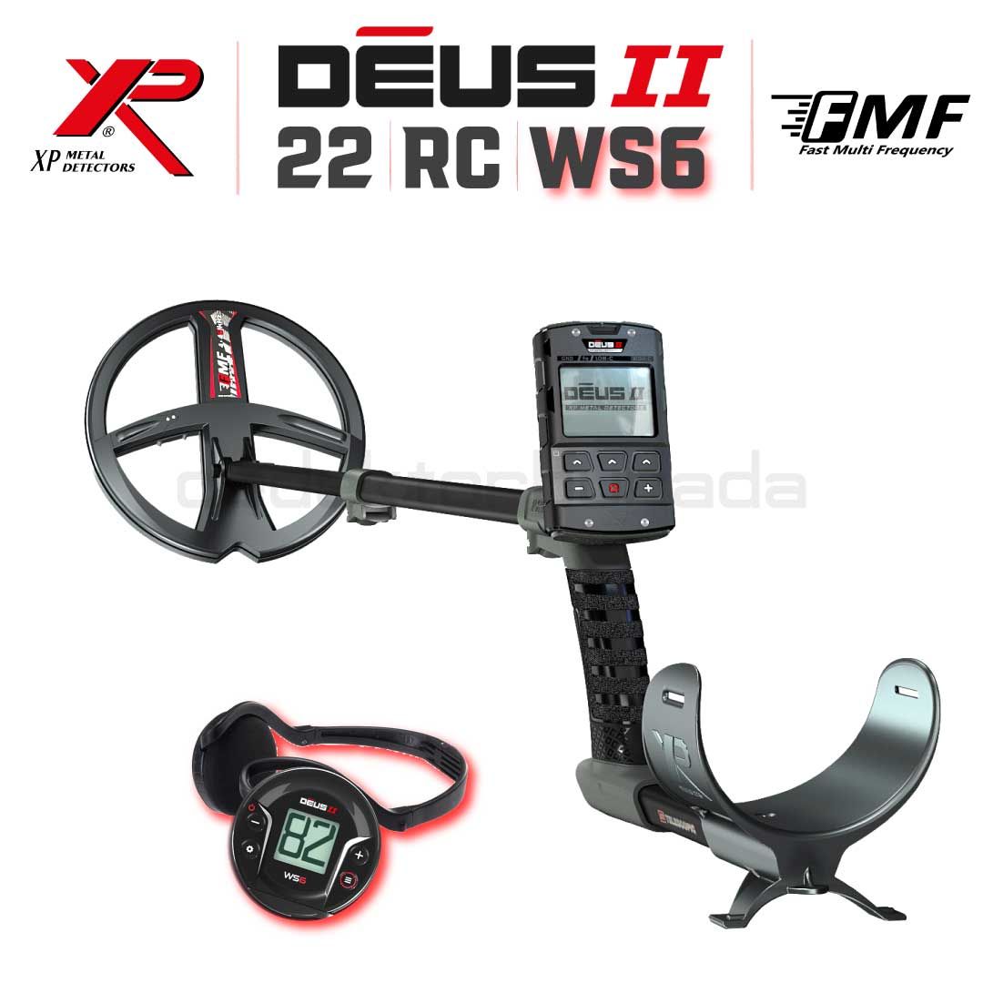 Deus 2 Dedektör - 22,5cm FMF Başlık, WS6 Kulaklık, Ana Kontrol Ünitesi