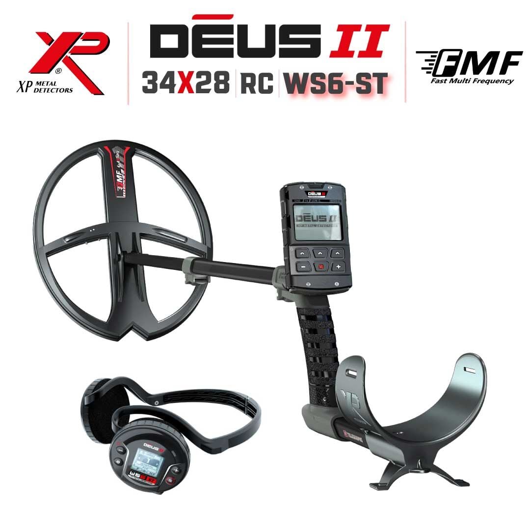 Deus 2 Dedektör - 34x28cm FMF Başlık, WS6 ST Kulaklık, Ana Kontrol Ünitesi