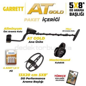At Gold Altın Dedektörü - 5x8'' DD Başlıkla X Pointer 1 Avantajlı Paket
