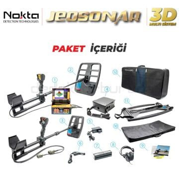 Jeosonar 3D Çift Sistem Define Dedektörü