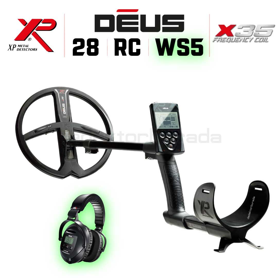 Deus Dedektör - 28cm X35 Başlık, WS5 Kulaklık, Ana Kontrol Ünitesi