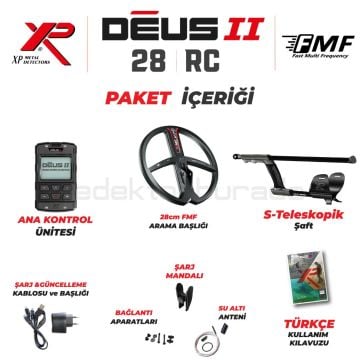 Deus 2 Dedektör - 28cm FMF Başlık, Ana Kontrol Ünitesi