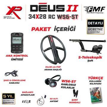 Deus 2 Dedektör - 34x28cm FMF Başlık, Ana Kontrol Ünitesi