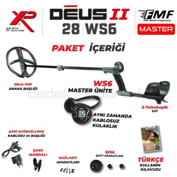 Deus 2 Dedektör - 28cm FMF Başlık, WS6 Master
