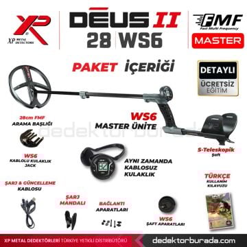 Deus 2 Dedektör - 28cm FMF Başlık, WS6 Master