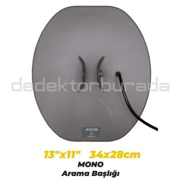 Axiom Remote Altın Dedektörü 34x28 cm Mono, 28x18 cm DD Başlıklı MS-2 Kablolu Kulaklık