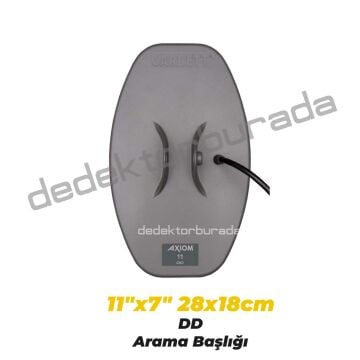Axiom Remote Altın Dedektörü 34x28 cm Mono, 28x18 cm DD Başlıklı MS-2 Kablolu Kulaklık