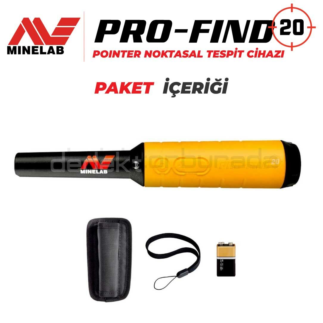 Minelab Pro-Find 20 Splash Proof Pinpointer Metal Detector + Holster – Brand New