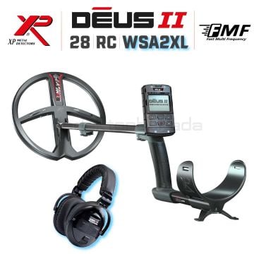 Deus 2 Dedektör - 28cm FMF Başlık, Ana Kontrol Ünitesi, WSA2XL Kulaklık