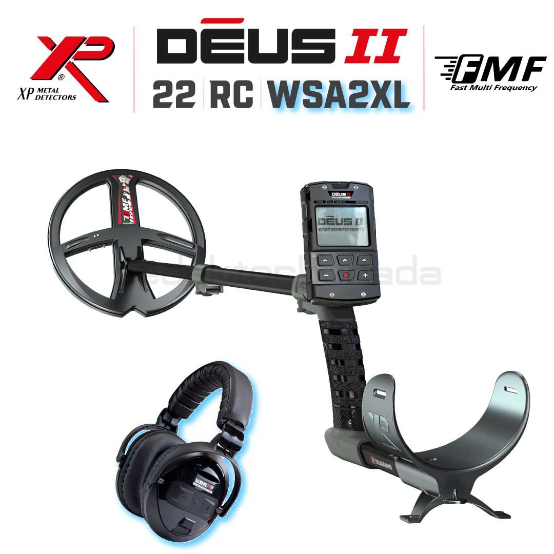 Deus 2 Dedektör - 22,5cm FMF Başlık, Ana Kontrol Ünitesi, WSA2XL Kulaklık