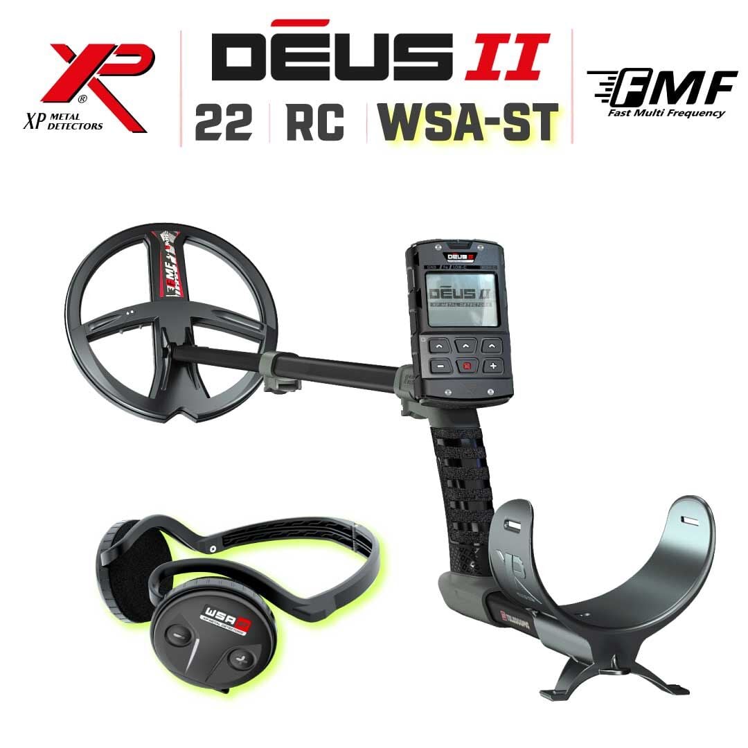 Deus 2 Dedektör - 22,5cm FMF Başlık, Ana Kontrol Ünitesi, WSA ST Kulaklık