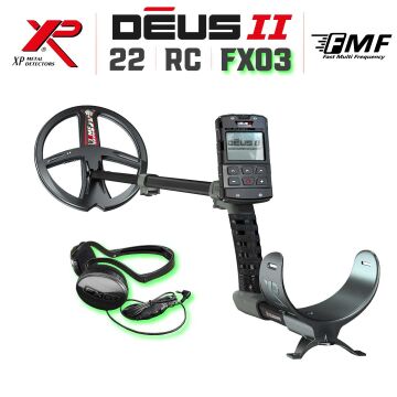 Deus 2 Dedektör - 22,5cm FMF Başlık, Ana Kontrol Ünitesi, FX03 Kulaklık