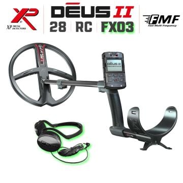 Deus 2 Dedektör - 28cm FMF Başlık, Ana Kontrol Ünitesi, FX03 Kulaklık