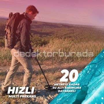 Deus 2 Dedektör - 28cm FMF Başlık, Ana Kontrol Ünitesi, FX03 Kulaklık