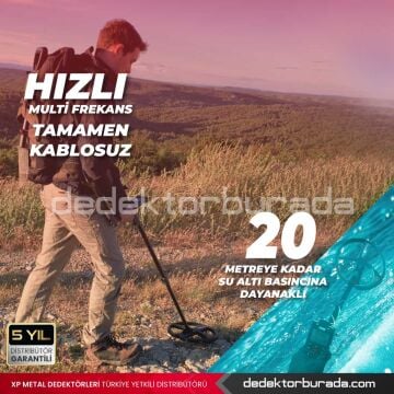 Deus 2 Dedektör - 28cm FMF Başlık, Ana Kontrol Ünitesi, FX03 Kulaklık