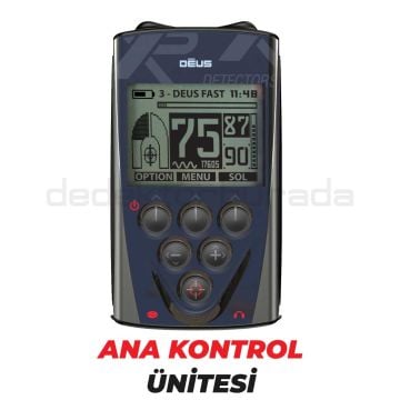 Deus Dedektör - 34x28cm X35 Başlık, WS5 Kulaklık, Ana Kontrol Ünitesi
