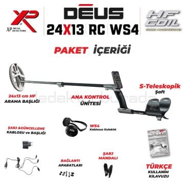 DEUS - 24x13cm HF Başlık, Ana Kontrol Ünitesi (RC), WS4 Kulaklık - FULL PAKET