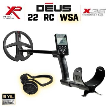 DEUS  Dedektör- 22,5cm X35 Başlık, Ana Kontrol Ünitesi (RC), WSAUDIO Kulaklık - FULL PAKET