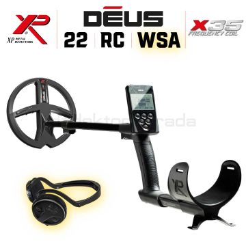 DEUS  Dedektör- 22,5cm X35 Başlık, Ana Kontrol Ünitesi (RC), WSAUDIO Kulaklık - FULL PAKET