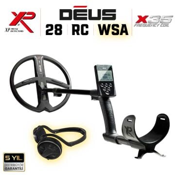 DEUS Dedektör - 28cm X35 Başlık, Ana Kontrol Ünitesi (RC), WSAUDIO Kulaklık - FULL PAKET