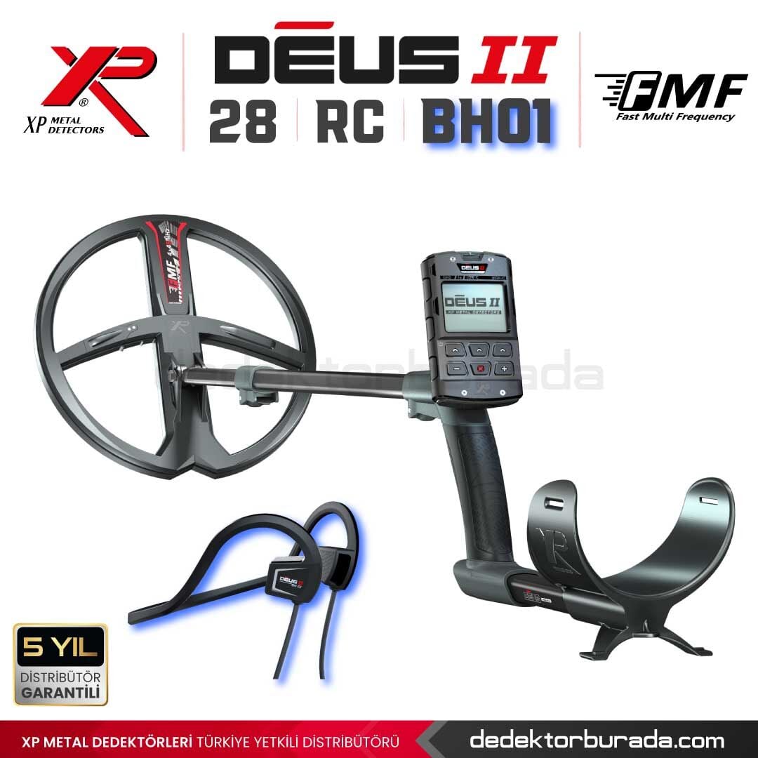 DEUS 2-28CM FMF BAŞLIK, ANA KONTROL ÜNİTESİ,BH-01 Kemik İletimli Kulaklık