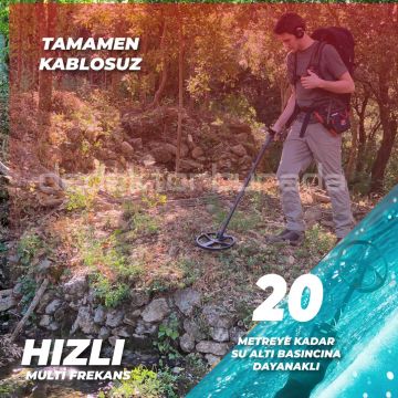 DEUS 2 - 28cm FMF Başlık, Ana Kontrol Ünitesi (RC), BH-01 Kablolu Su Geçirmez Kulaklık