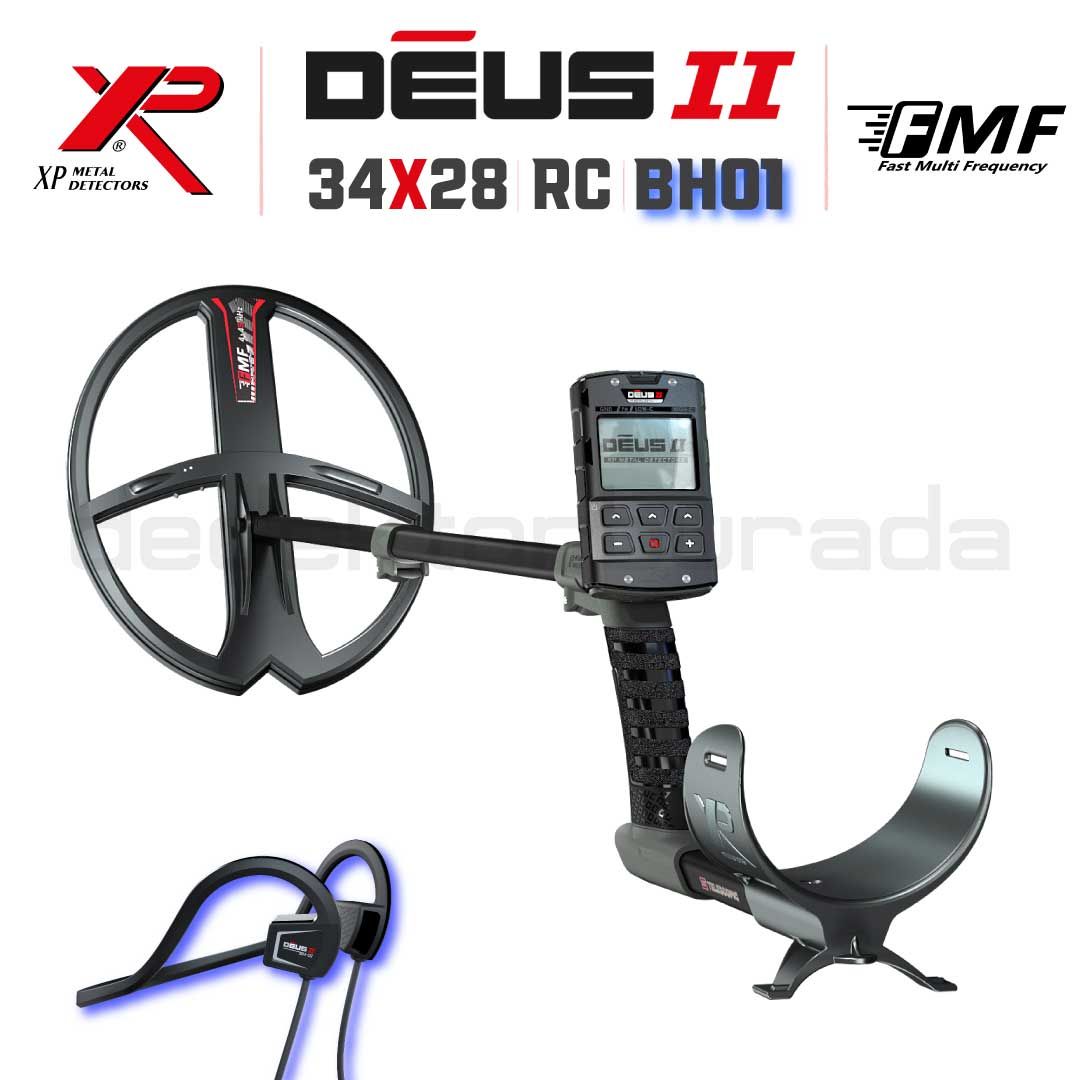 DEUS 2 - 34x28cm FMF Başlık, Ana Kontrol Ünitesi (RC), BH-01 Kablolu Su Geçirmez Kulaklık
