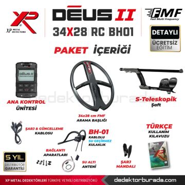 DEUS 2-34X28CM FMF BAŞLIK, ANA KONTROL ÜNİTESİ,BH-01 Kemik İletimli Kulaklık
