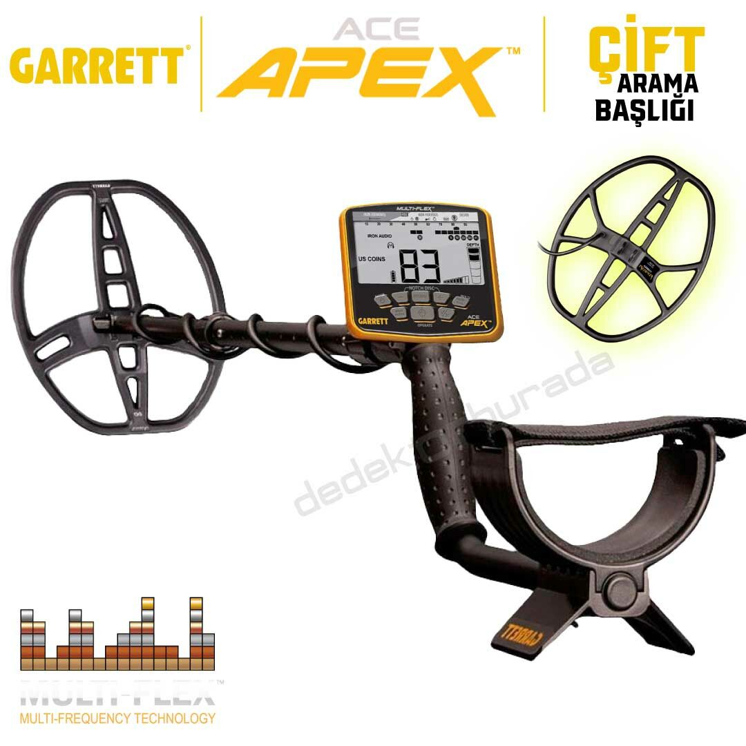 Ace Apex Dedektör Raider Başlık (22x28cm) + DD Reaper Başlık (36x28cm)