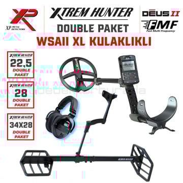 Xtrem Hunter Dedektör - DOUBLE PAKET WSAII XL Kulaklıklı