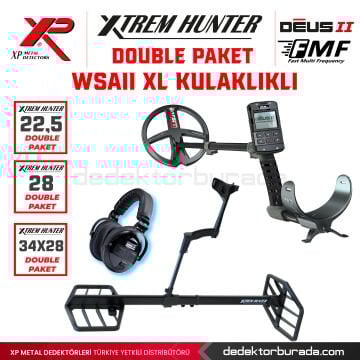 Xtrem Hunter Dedektör - DOUBLE PAKET WSAII XL Kulaklıklı