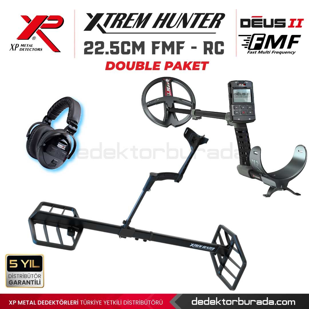 Xtrem Hunter Dedektör - DOUBLE PAKET WSAII XL Kulaklıklı 22-FMF-RC-WSA2XL