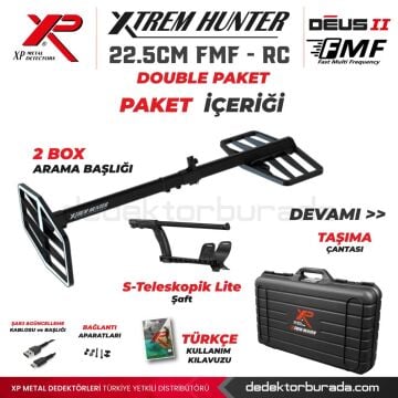 Xtrem Hunter Dedektör - DOUBLE PAKET WSAII XL Kulaklıklı 22-FMF-RC-WSA2XL