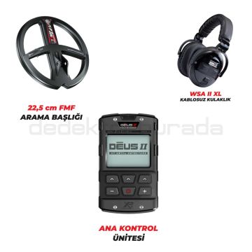 Xtrem Hunter Dedektör - DOUBLE PAKET WSAXL - ST Kulaklıklı DEUS 2 Dedektör 22 cm Başlıklı Paket