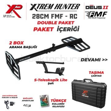 Xtrem Hunter Dedektör - DOUBLE PAKET WSAII XL Kulaklıklı 28FMF-RC-WSA2XL