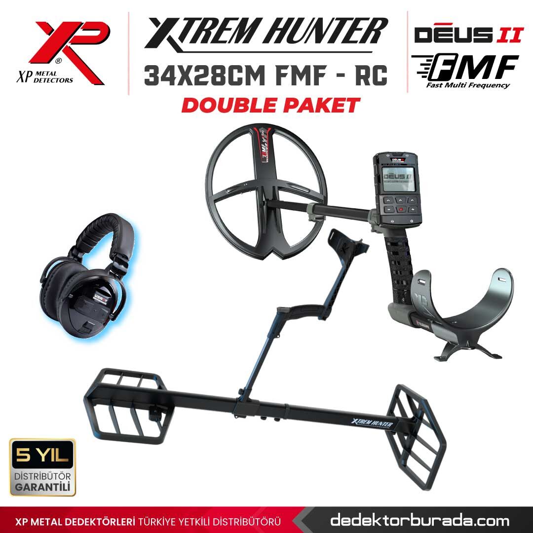 Xtrem Hunter Dedektör - DOUBLE PAKET WSAII XL Kulaklıklı 34X28FMF-RC-WSA2XL