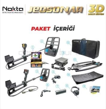 Kiralık Jeosonar 3D Çift Sistem Define Dedektörü