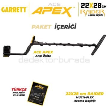Ace Apex Basic Dedektör Raider Başlıklı (22x28cm) X Pointer 1 Avantajlı Paket