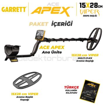 Ace Apex Basic Dedektör Viper Başlıklı (15x28cm) X Pointer 1 Avantajlı Paket