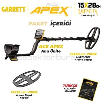 Ace Apex Basic Dedektör Viper Başlıklı (15x28cm) X Pointer 1 Avantajlı Paket