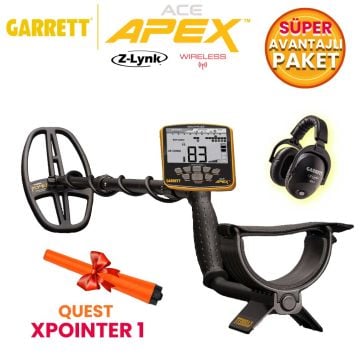 Ace Apex Dedektör Viper Başlıklı (15x28cm) MS-3 Z-LYNK Kablosuz Kulaklıklı X Pointer 1 Avantajlı Paket