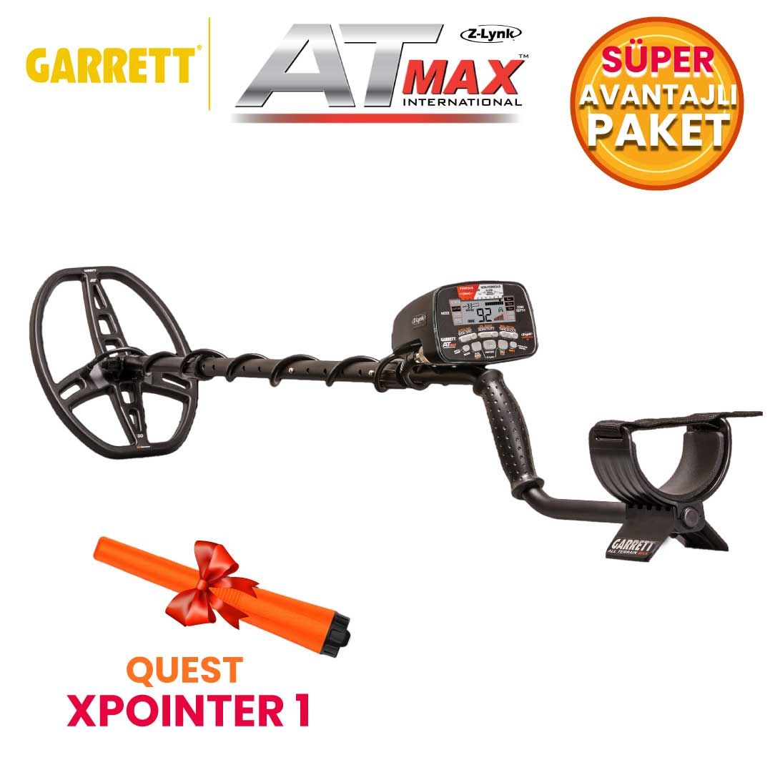 At Max International Dedektör (8,5x11'' DD Başlıkla) X Pointer 1 Avantajlı Paket