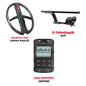 Xtrem Hunter Dedektör - DOUBLE PAKET DEUS 2 Dedektör 34x28cm Başlıklı Paket