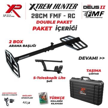 Xtrem Hunter Dedektör - DOUBLE PAKET ( KULAKLIKSIZ ) 28FMR-RC-DOUBLE