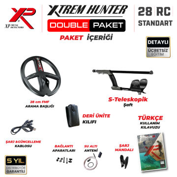 Xtrem Hunter Dedektör - DOUBLE PAKET DEUS 2 Dedektör 28cm Başlıklı Paket