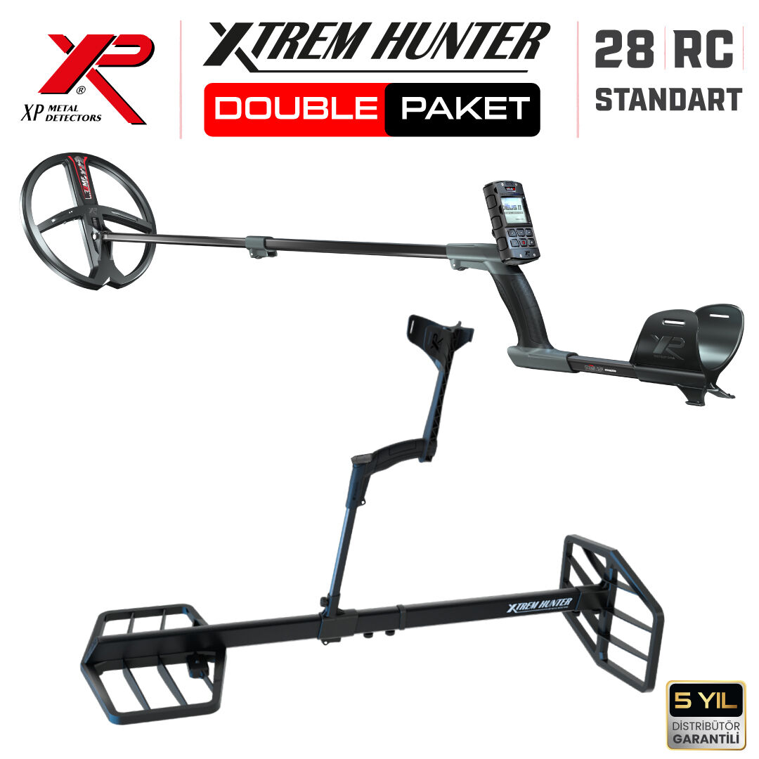 Xtrem Hunter Dedektör - DOUBLE PAKET DEUS 2 Dedektör 28cm Başlıklı Paket