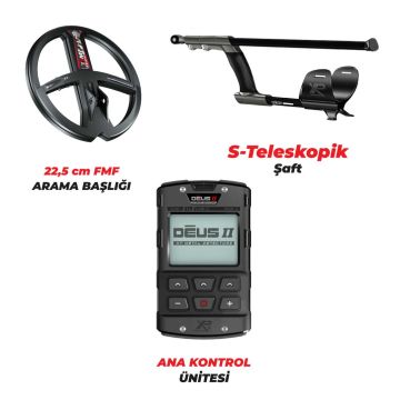 Xtrem Hunter Dedektör - DOUBLE PAKET DEUS 2 Dedektör 22cm Başlıklı Paket